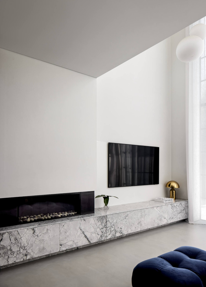 This is an example of a contemporary living room in Sydney.