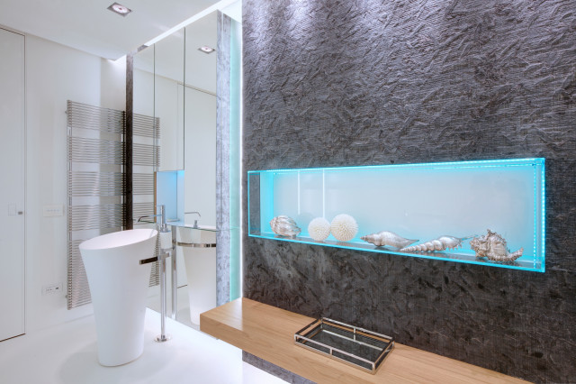 Casa al mare contemporary-badrum