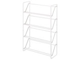 Yamazaki 2391 4-Tier Slim Shoe Rack, White