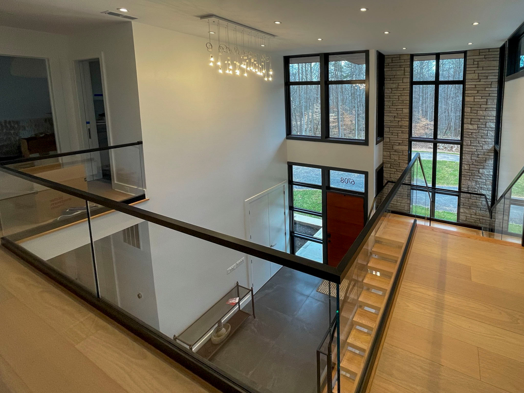 98_Sun Filled Modern Staircase Surrounded by Private Forest, Clifton VA 20124