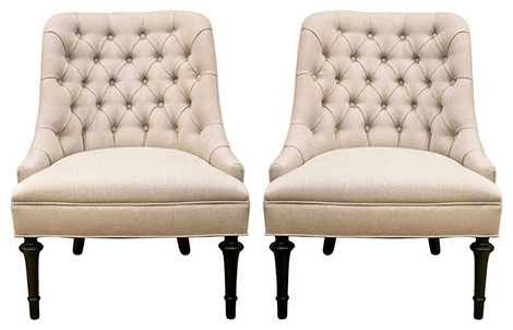 Mid Century Slipper Chair Pair Transitional Armchairs And Accent Mid Century Slipper Chair Pair