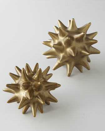 Dwell Studios by Global Views Golden Urchin Sculpture