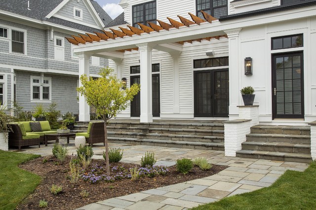 Modern Colonial Four-Square - Transitional - Exterior - Minneapolis ...