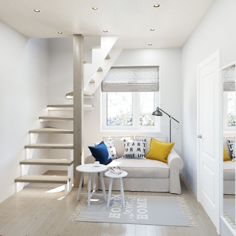 Гостиная-кухня в загородном доме