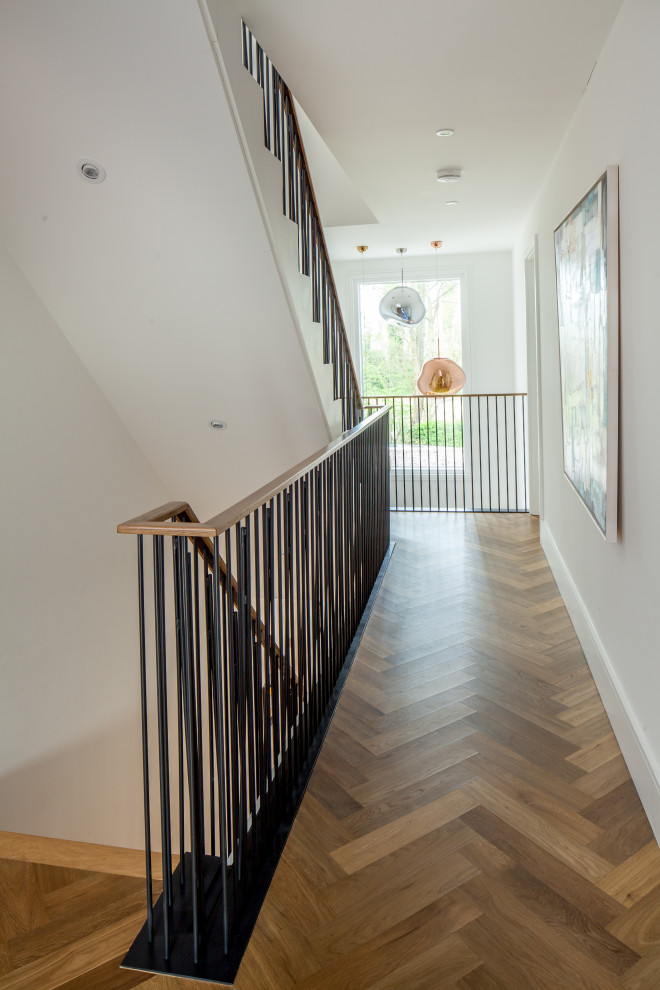 Design ideas for a contemporary hallway in London.