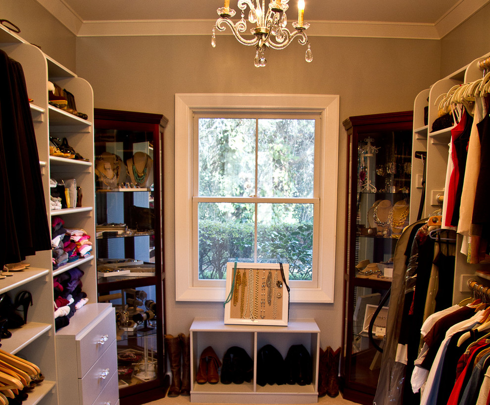 This is an example of a traditional storage and wardrobe in Sacramento.