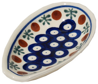 Polish Pottery Spoon Rest from Zaklady Ceramiczne 1015/1015