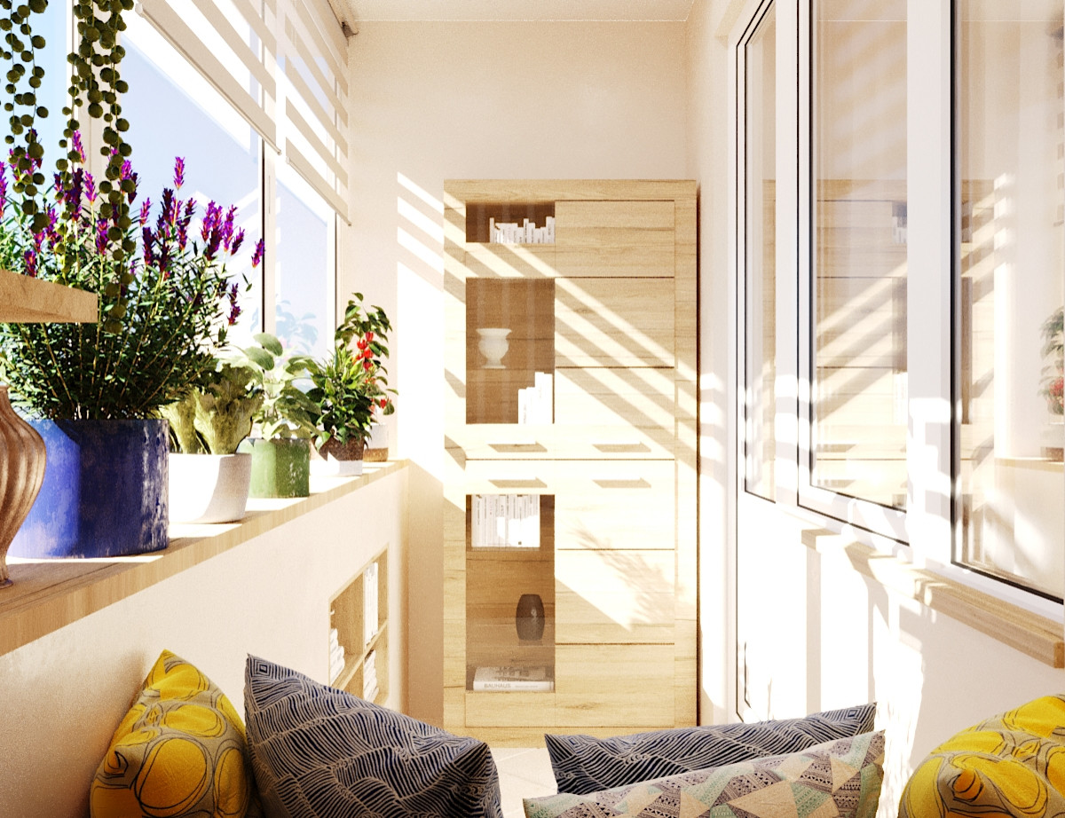 Уютный маленький балкон