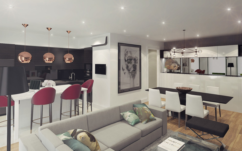 Дизайн интерьера квартиры для молодой семьи в жилом комплексе "Отрада"