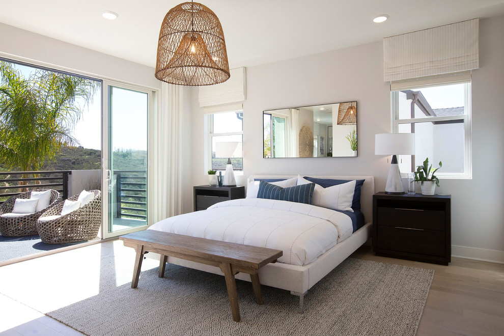 Photo of a beach style bedroom in Phoenix.