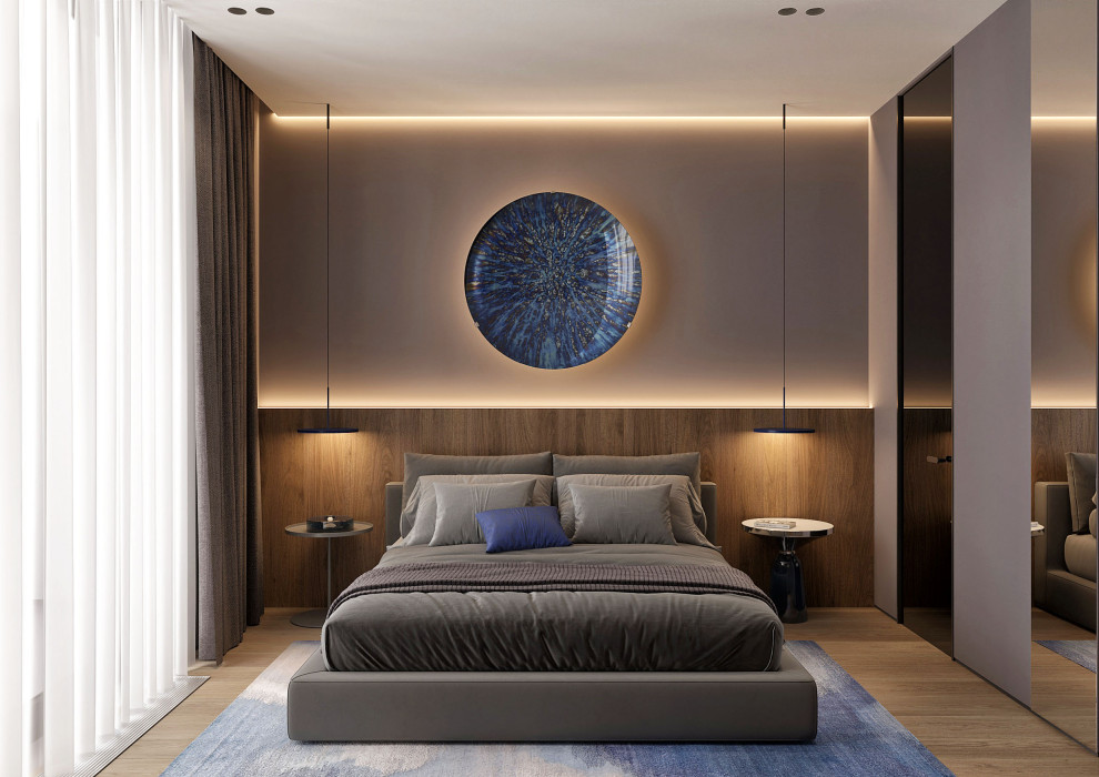 Спальня с цветом Электрик  Bedroom in Electic Colore