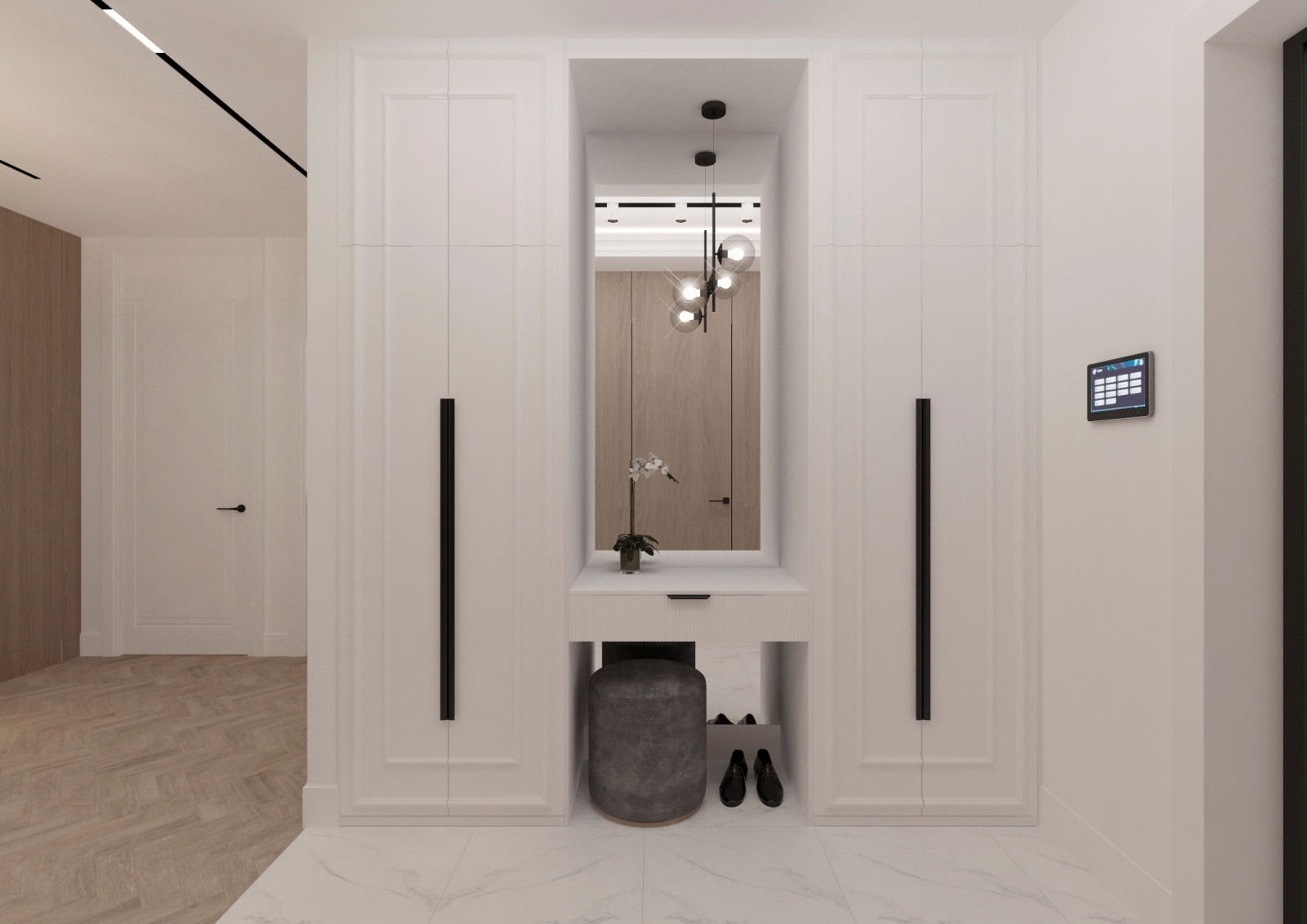 Гостиная-кухня-прихожая