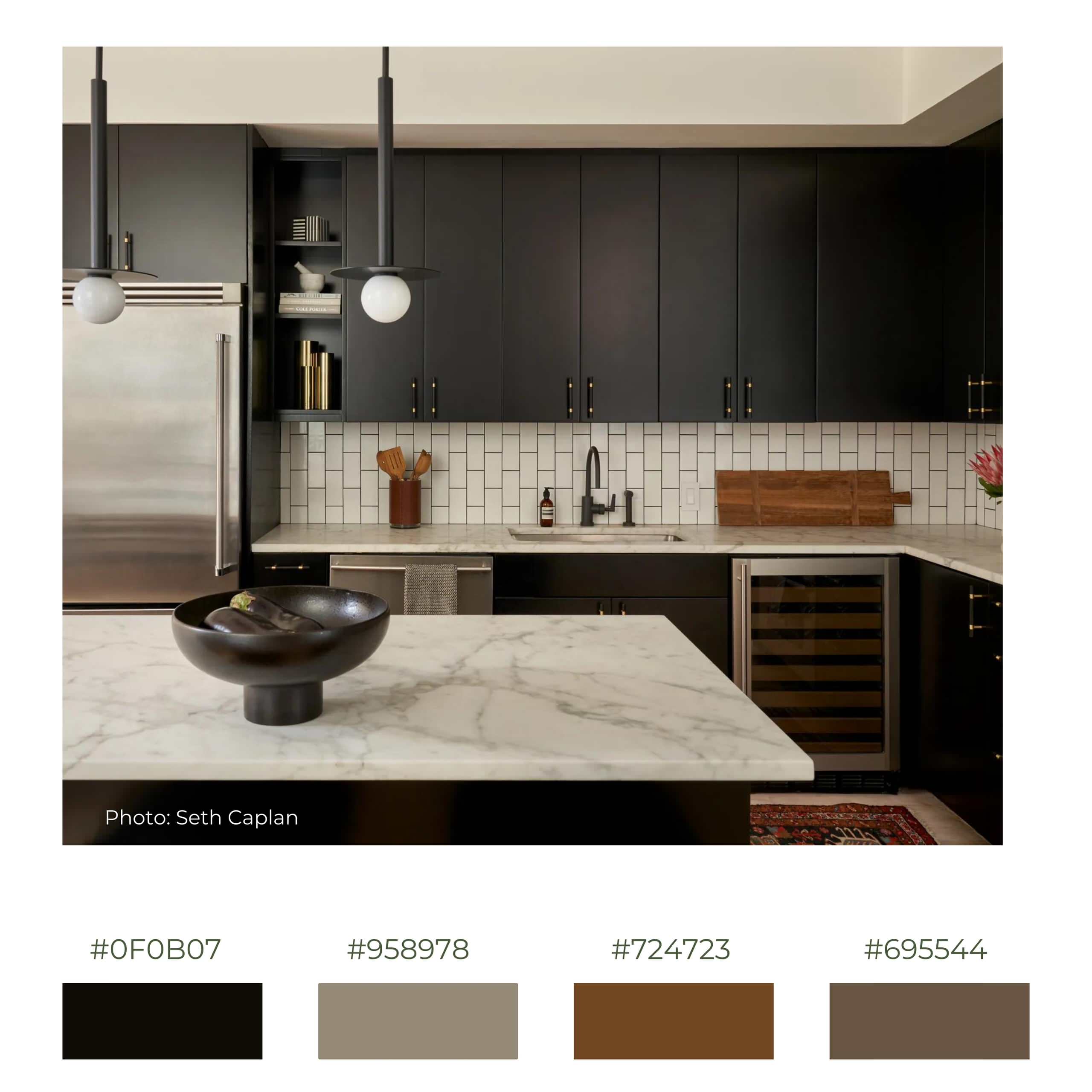black-and-white color palette for home remodeling ideas