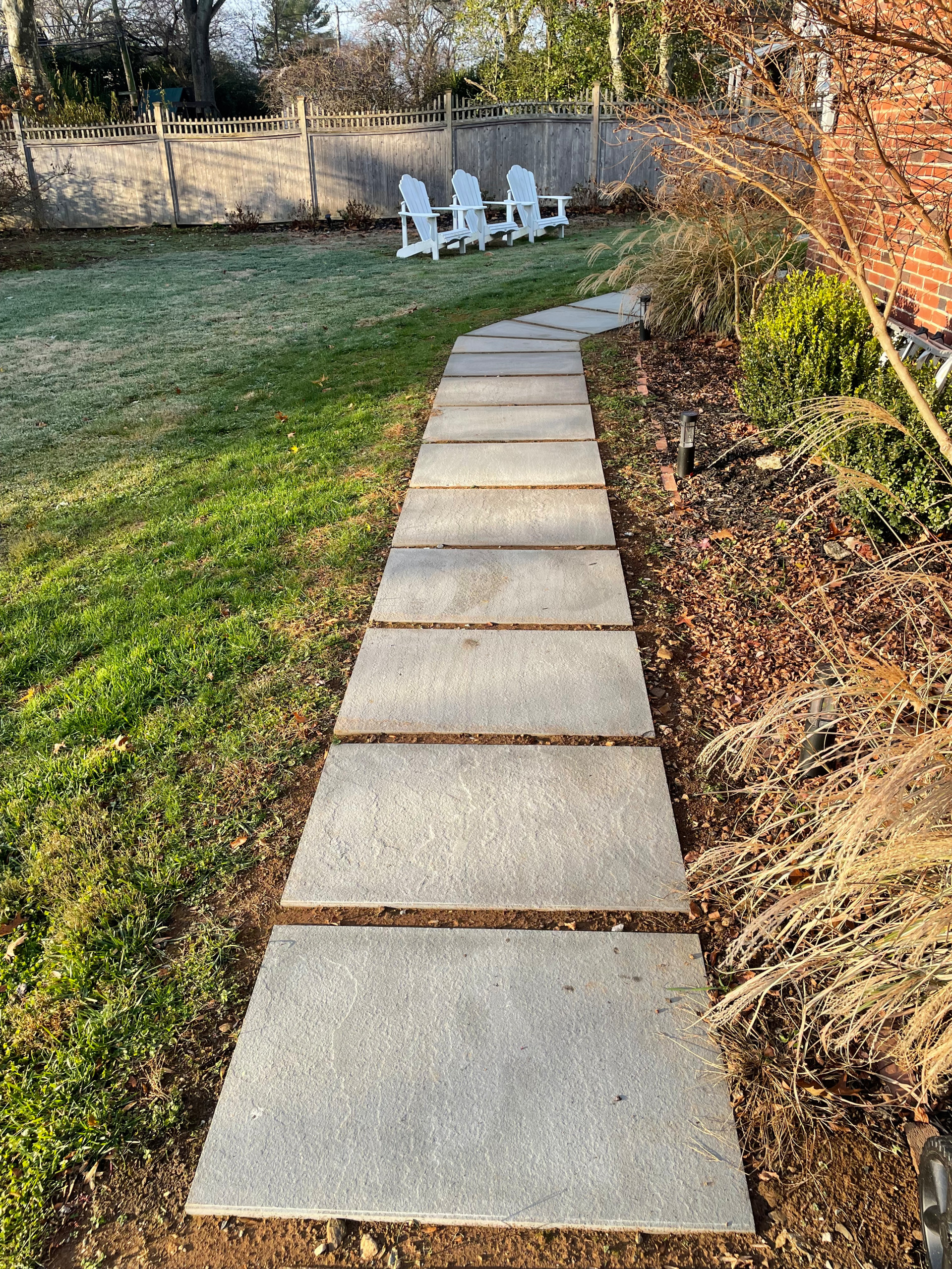 Flagstone walkway
