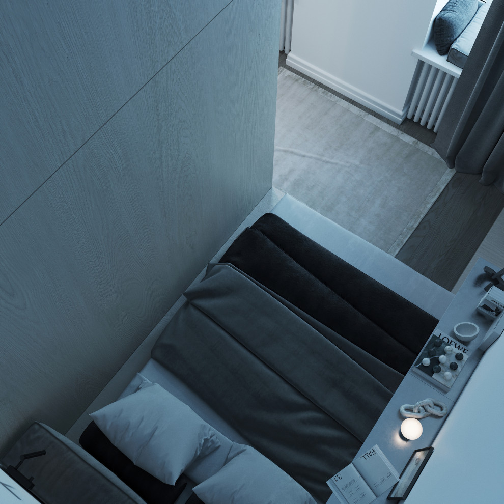 Визуализация квартиры студии по техзаданию дизайнера/архитектора