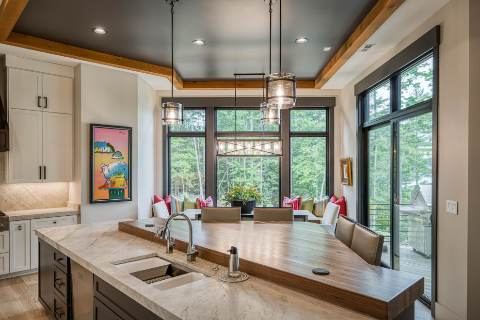 Inspiration for a contemporary home design remodel in Charlotte