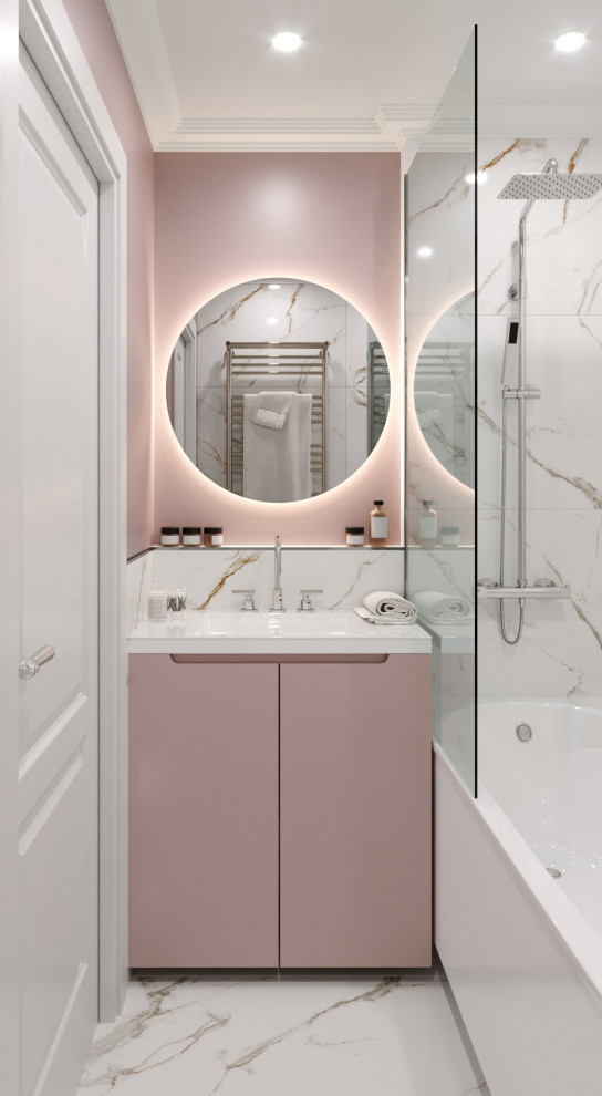 Дизайн проект квартиры "Пудра"