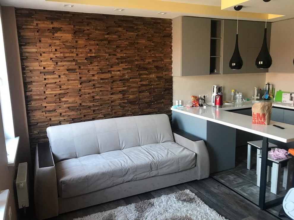 Отделка стен 3д мозаикой в зоне отдыха