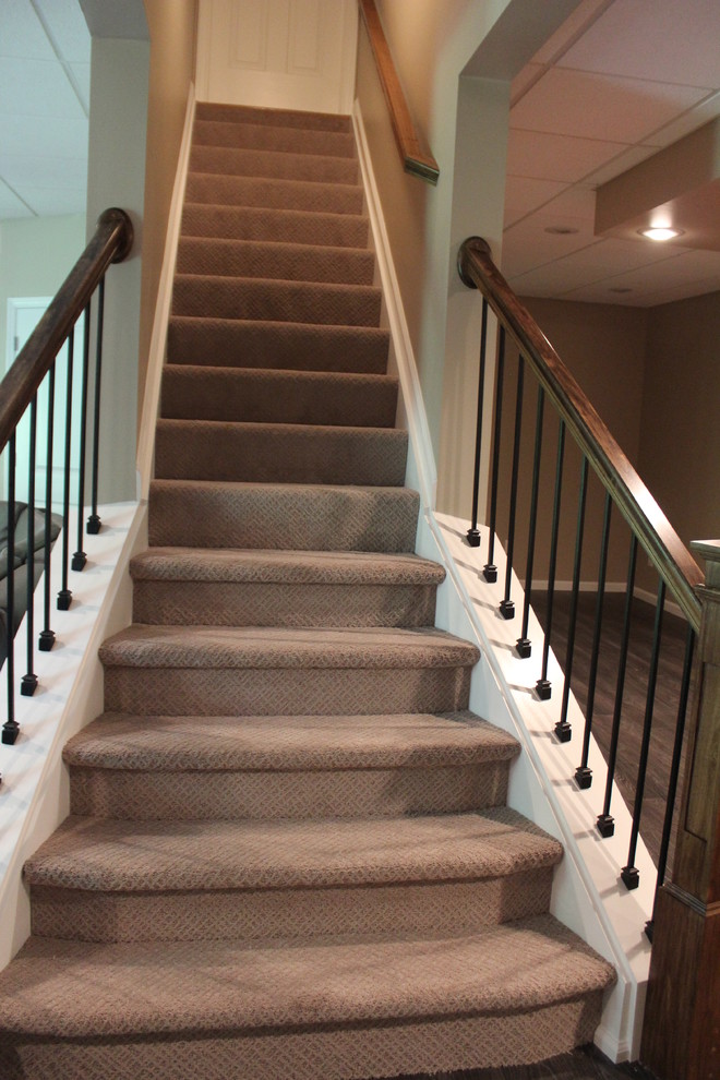 This is an example of a contemporary staircase in Cincinnati.