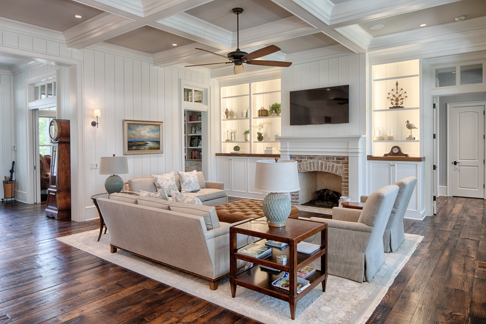 Lowcountry Estate - Transitional - Living Room - Atlanta - by Pearce ...