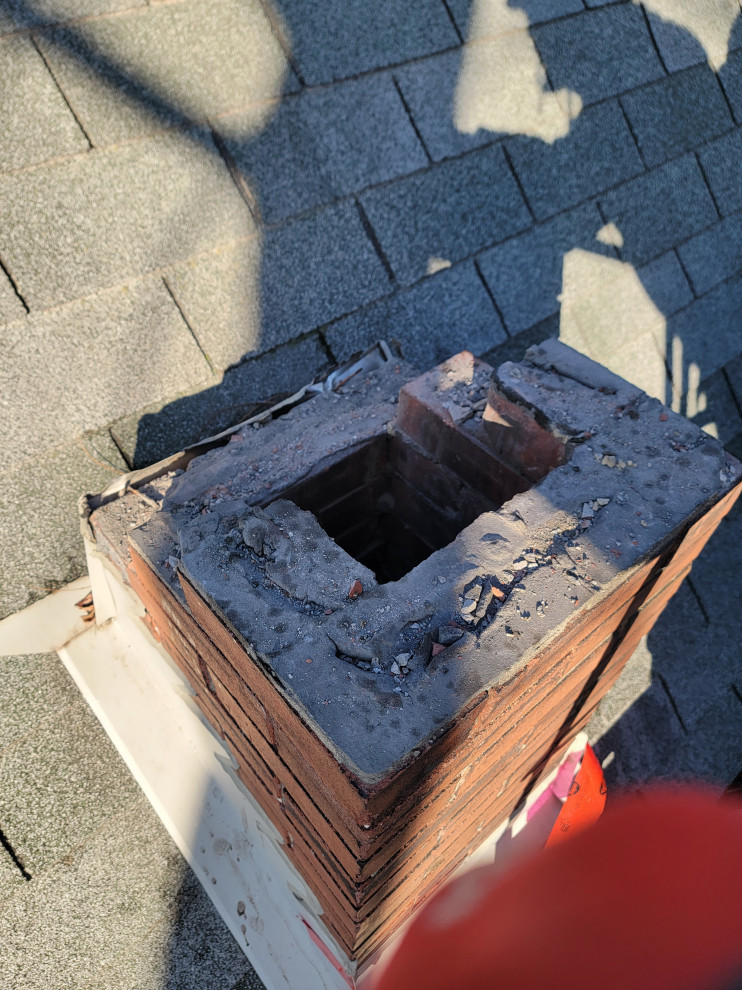 Chimney Cap Off (before)