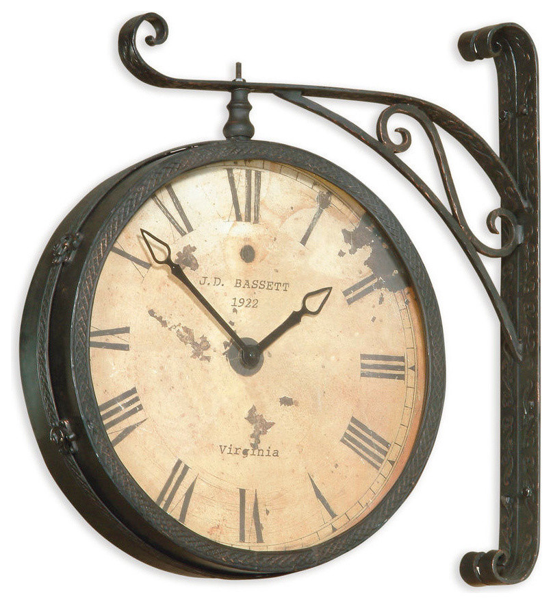 Bassett Mirror Co M2271EC Double Sided Hanging Wall ClockVictorian Collection