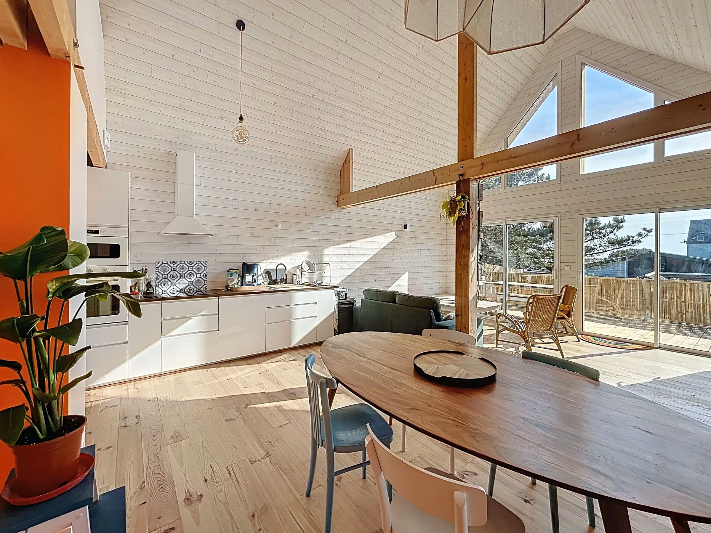 Maison en bois bord de mer