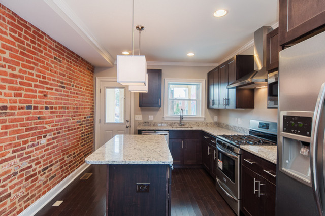 Example of a transitional kitchen design in Baltimore