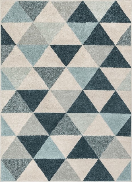 Well Woven Mystic Alvin Mid-Century Modern Geometric Dark Blue MC-64 ...