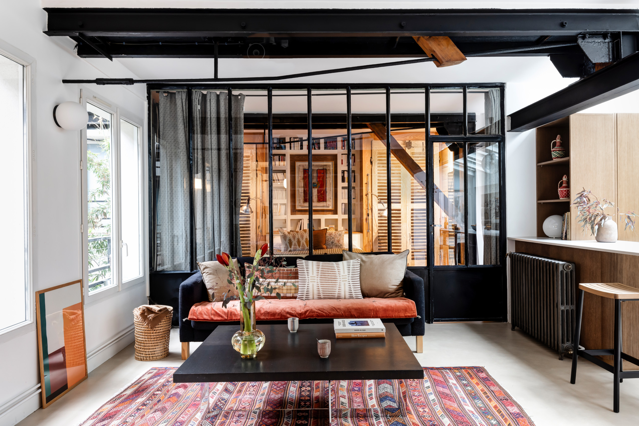 Une ancienne laverie industrielle réinventée - 92m2 à Belleville