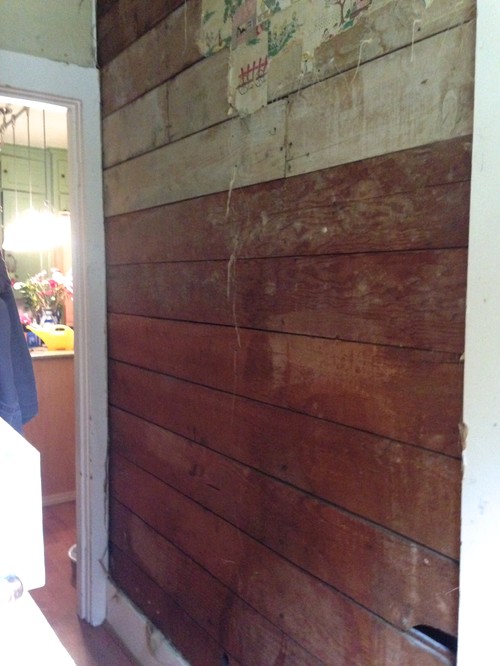 How to seal and paint old shiplap in interior hallway