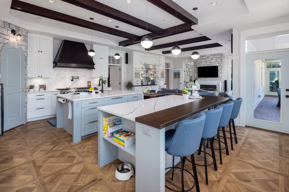 Inspiration for a transitional home design remodel in Vancouver