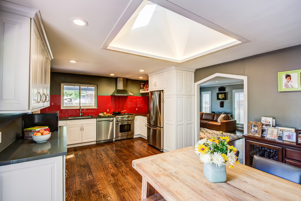 Inspiration for a small eclectic kitchen remodel in San Francisco