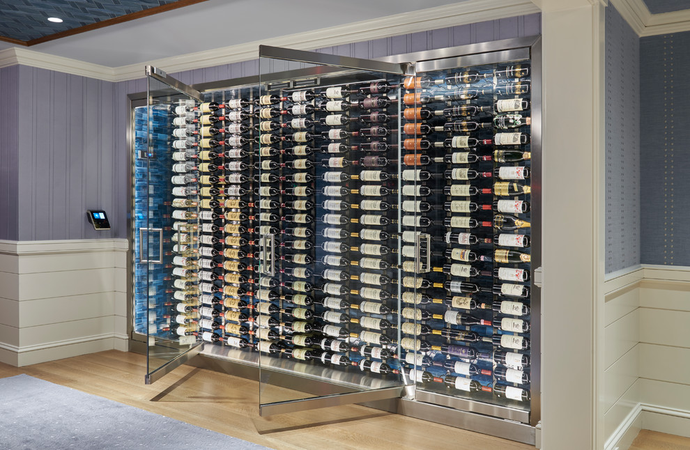 Modern wine cellar in New York.