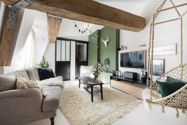 transformation d'un plateau sous les toits modern-wohnbereich