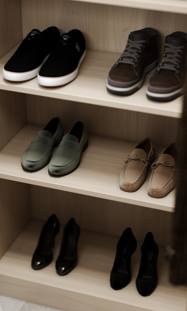 Гардеробная в квартире 82 м кв