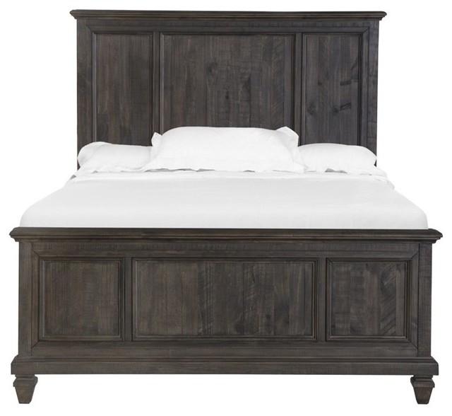 Calistoga Twin Panel Bed in Weathered Charcoal