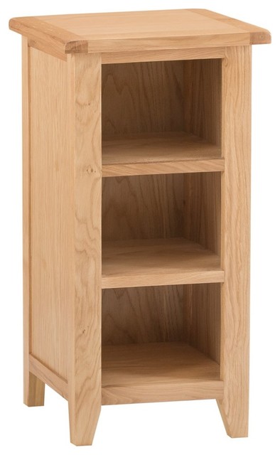 Canterbury Light Oak Small Bookcase Traditional Bookcases By