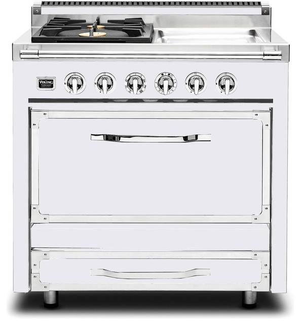 Viking Tuscany 36" Dual Fuel Freestanding Range Contemporary Gas Ranges And Electric Ranges