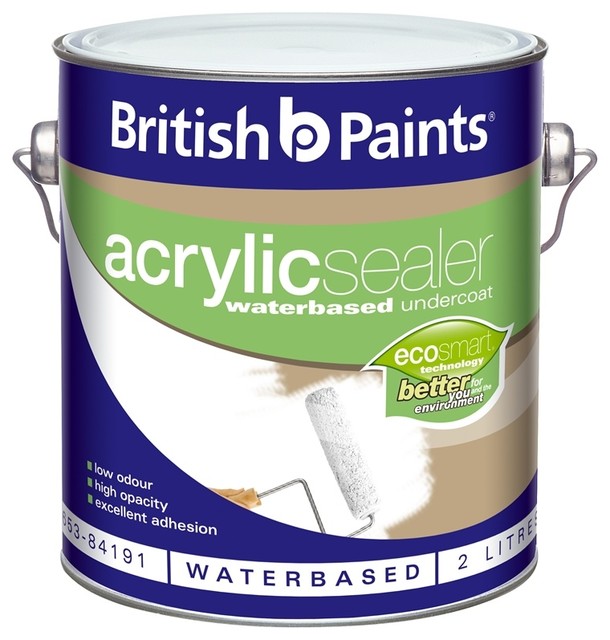 British Paints 2L White Acrylic Sealer Undercoat - Contemporary ...