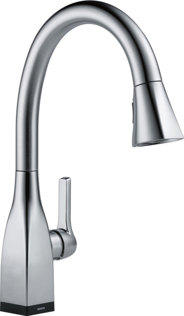 Delta Mateo Pull Down Kitchen Faucet Touch2o Shieldspray Arctic