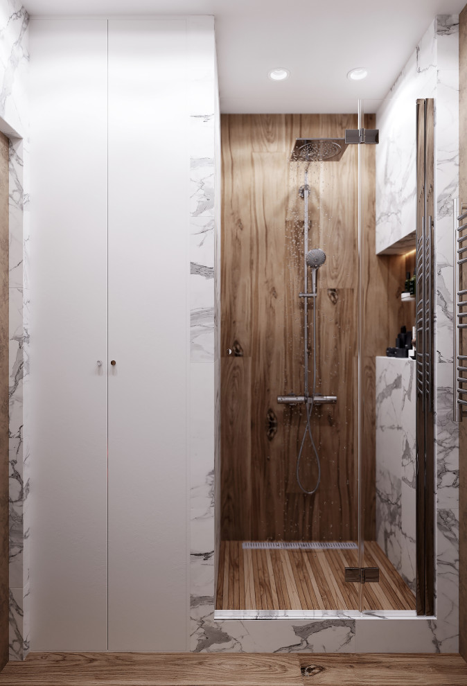 Квартира-студия в светлых тонах