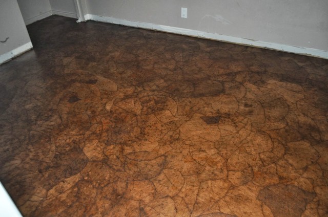 Brown Paper Bag Floor On Concrete And Wood A Simple Guide To Inexpensive Be New York By Homeclick Houzz