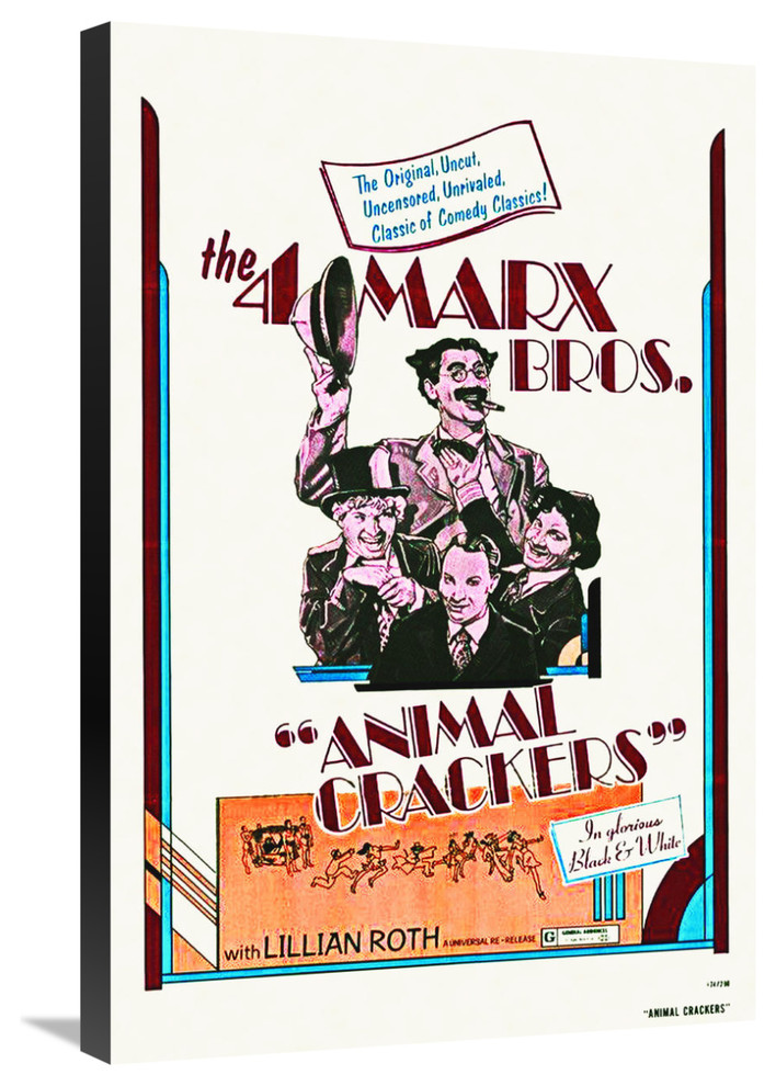 "Marx Brothers Animal Crackers 05" Canvas by Hollywood Photo Archive