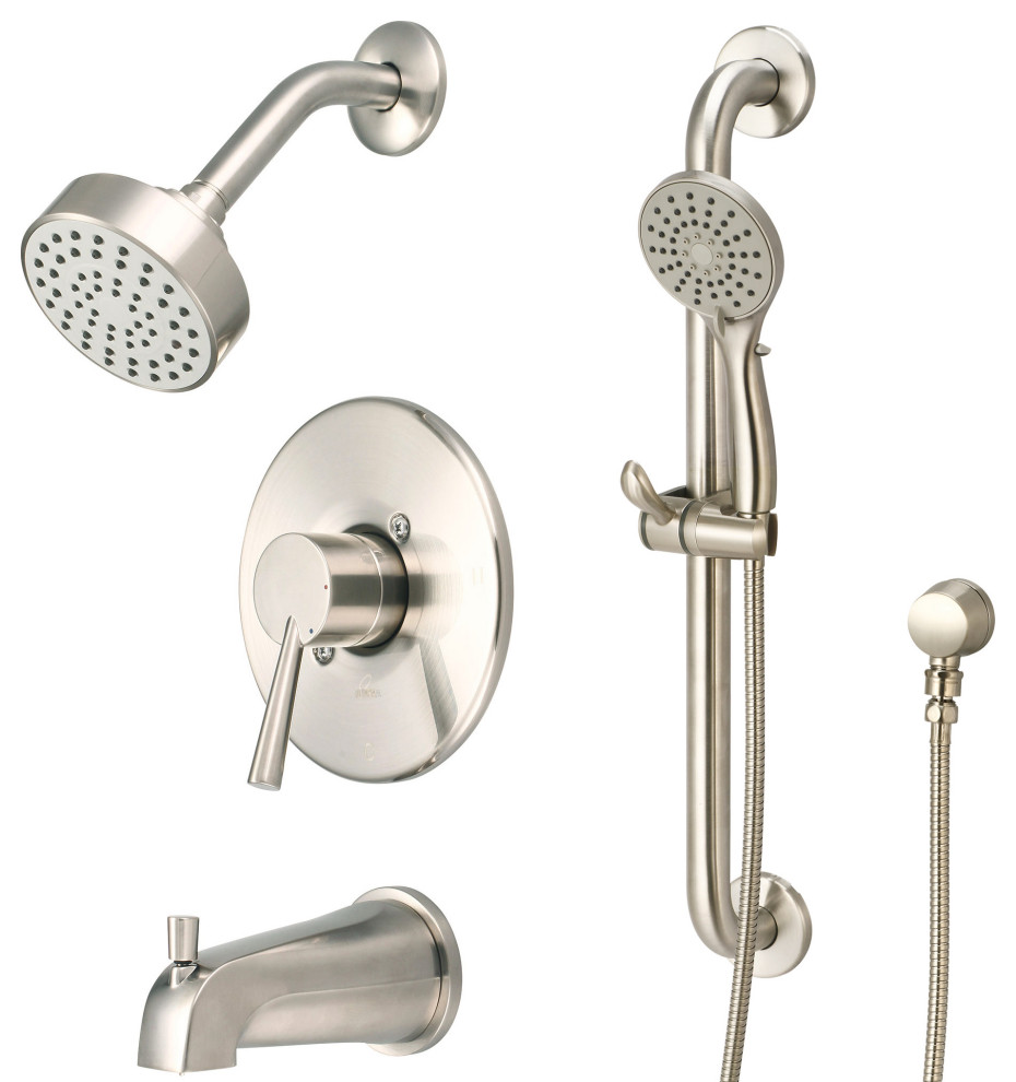 Olympia Faucets TD-2370-ADA i2 Tub and Shower Trim Package - PVD Brushed Nickel