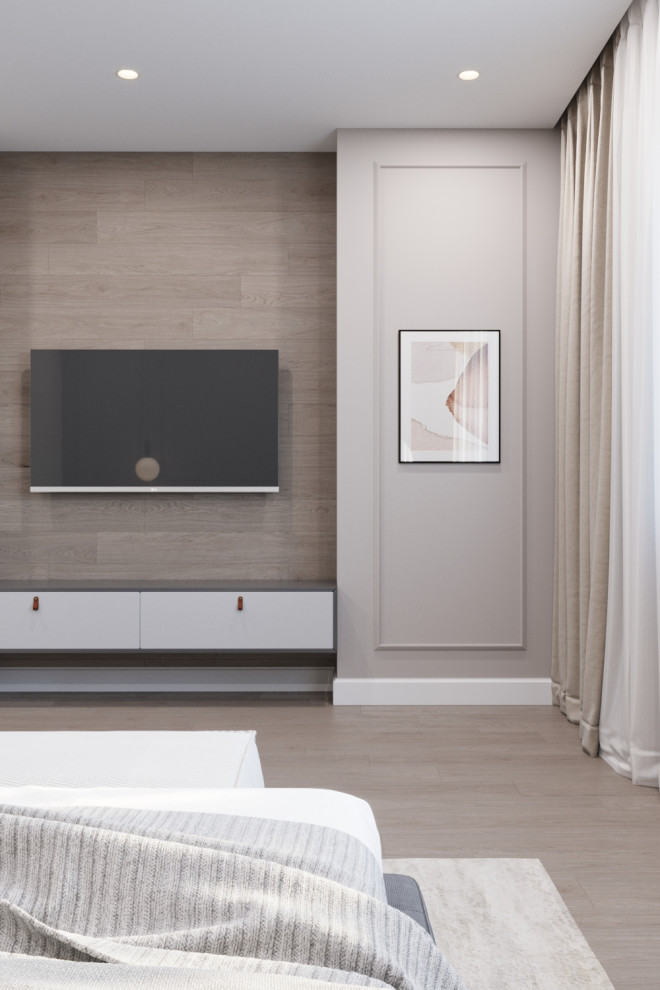 Коттедж с камином, современная классика