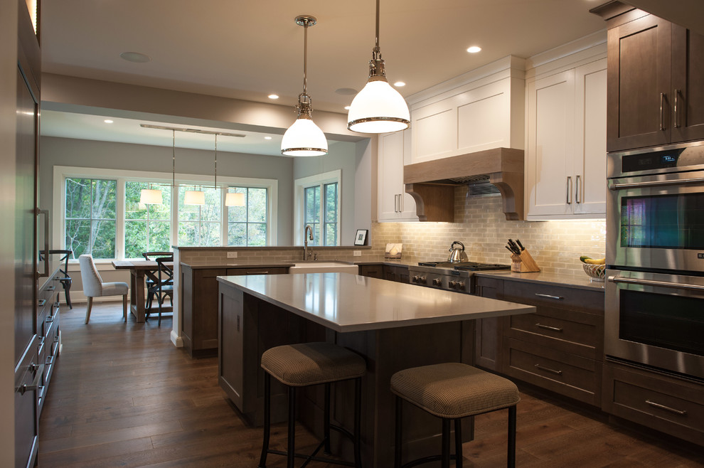 Transitional kitchen photo in Grand Rapids