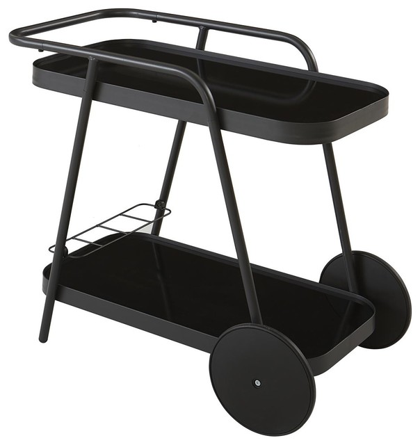 Novogratz Poolside Collection, Barbie Outdoor Aluminum Bar Cart