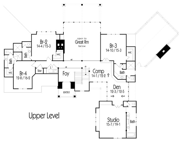 Upper Level Floor Plan 
