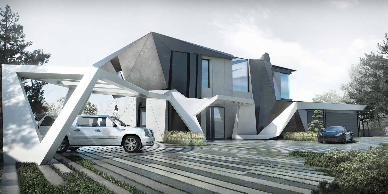 Проект Parametric residence - архитектура  день